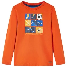Kinderlangarmshirt in Orange, Größe 128. von vidaXL, Kinder-T-Shirts - Ref: Foro24-12707, Preis: 8,30 €, Rabatt: %