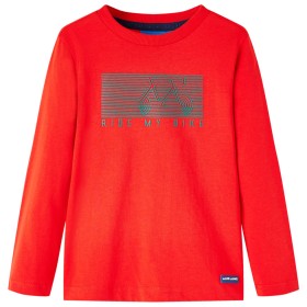 Kinder Langarmshirt rot 104 von vidaXL, Kinder-T-Shirts - Ref: Foro24-13100, Preis: 8,39 €, Rabatt: %