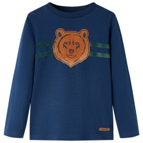 Kinder Langarmshirt in Marineblau, Größe 116. von vidaXL, Kinder-T-Shirts - Ref: Foro24-13121, Preis: 10,22 €, Rabatt: %