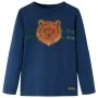 Kinder Langarmshirt in Marineblau, Größe 116. von vidaXL, Kinder-T-Shirts - Ref: Foro24-13121, Preis: 8,59 €, Rabatt: %