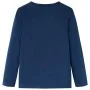 Kinder Langarmshirt in Marineblau, Größe 116. von vidaXL, Kinder-T-Shirts - Ref: Foro24-13121, Preis: 8,59 €, Rabatt: %