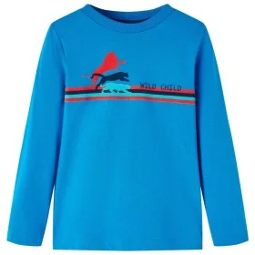 Kobaltblaues Langarm-Kinder-T-Shirt in Größe 92. von vidaXL, Kinder-T-Shirts - Ref: Foro24-13299, Preis: 8,59 €, Rabatt: %