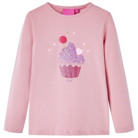 Kinder langärmliges T-Shirt in Hellrosa Größe 104. von vidaXL, Kinder-T-Shirts - Ref: Foro24-14055, Preis: 8,81 €, Rabatt: %