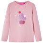 Kinder langärmliges T-Shirt in Hellrosa Größe 104. von vidaXL, Kinder-T-Shirts - Ref: Foro24-14055, Preis: 8,81 €, Rabatt: %