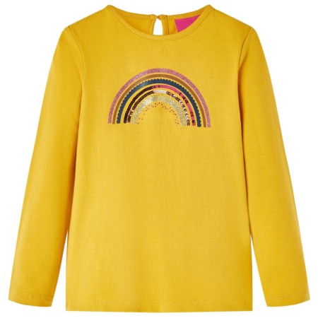 Camiseta infantil de manga larga color ocre 104 by vidaXL, Kids T-shirts - Ref: Foro24-14280, Price: 8,94 €, Discount: %
