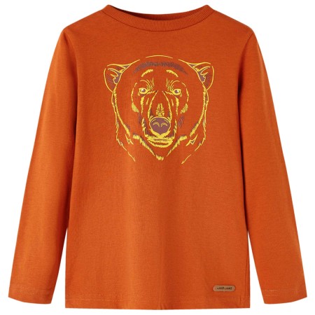 Camiseta infantil de manga larga color teja claro 92 by vidaXL, Kids T-shirts - Ref: Foro24-13154, Price: 8,54 €, Discount: %