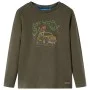Kinder Langarmshirt in Khaki, Größe 92. von vidaXL, Kinder-T-Shirts - Ref: Foro24-13024, Preis: 8,30 €, Rabatt: %