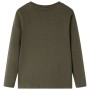 Langärmeliges khaki-farbenes Kinder-T-Shirt in Größe 116. von vidaXL, Kinder-T-Shirts - Ref: Foro24-13026, Preis: 8,39 €, Rab...