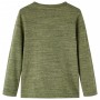 Camiseta infantil de manga larga caqui melange 116 de vidaXL, Camisetas para niños - Ref: Foro24-13161, Precio: 8,54 €, Descu...