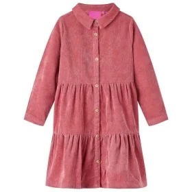Kleid für Kinder mit langen Ärmeln aus rosa Samt 92 von vidaXL, Kinderkleider - Ref: Foro24-14254, Preis: 15,34 €, Rabatt: %