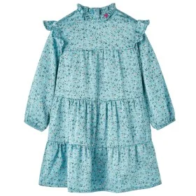 Kleid für Kinder mit langen Ärmeln, blau, Größe 92. von vidaXL, Kinderkleider - Ref: Foro24-14324, Preis: 14,47 €, Rabatt: %