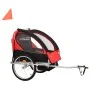 Black and red 2-in-1 bicycle and stroller trailer by vidaXL, Bicycle trailers - Ref: Foro24-91375, Price: 206,66 €, Discount: %