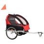 Schwarz-roter 2-in-1-Fahrrad- und Kinderwagenanhänger von vidaXL, Fahrradanhänger - Ref: Foro24-91375, Preis: 209,80 €, Rabat...