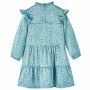 Vestido infantil de manga larga azul 116 de vidaXL, Vestidos de niños - Ref: Foro24-14326, Precio: 12,43 €, Descuento: %