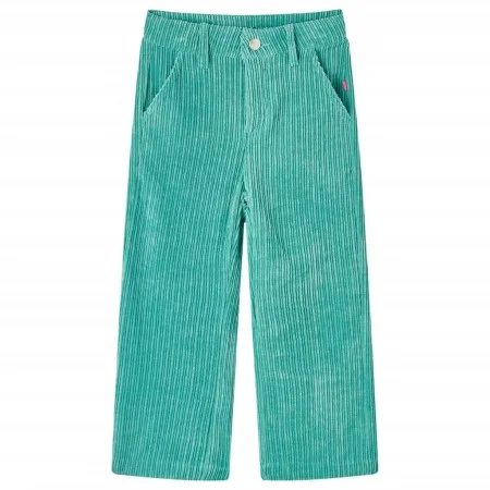 Pantalón para niños de pana verde menta 116 by vidaXL, kids pants - Ref: Foro24-14366, Price: 10,18 €, Discount: %