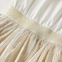 Kinderkleid mit kurzen Ärmeln in Naturfarbe, Größe 116. von vidaXL, Kinderkleider - Ref: Foro24-14694, Preis: 15,32 €, Rabatt: %