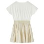 Kinderkleid mit kurzen Ärmeln in Naturfarbe, Größe 140. von vidaXL, Kinderkleider - Ref: Foro24-14696, Preis: 15,32 €, Rabatt: %