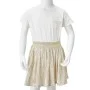 Kinderkleid mit kurzen Ärmeln in Naturfarbe, Größe 140. von vidaXL, Kinderkleider - Ref: Foro24-14696, Preis: 15,16 €, Rabatt: %