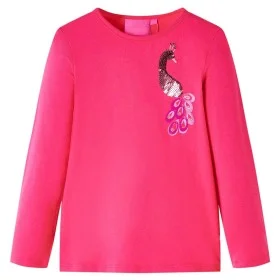 Langärmeliges Kinder-T-Shirt in leuchtendem Rosa, Größe 92. von vidaXL, Kinder-T-Shirts - Ref: Foro24-13589, Preis: 8,59 €, R...