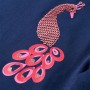 Camiseta infantil de manga larga azul marino 116 de vidaXL, Camisetas para niños - Ref: Foro24-13596, Precio: 8,66 €