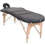Klappbare Massageliege 4 cm dick 2 Kissen schwarz von vidaXL, Massageliegen - Ref: Foro24-110159, Preis: 206,00 €, Rabatt: %