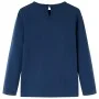 Kinder Langarmshirt in Marineblau, Größe 104. von vidaXL, Kinder-T-Shirts - Ref: Foro24-13650, Preis: 8,59 €, Rabatt: %