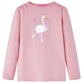 Camiseta infantil de manga larga rosa claro 128 de vidaXL, Camisetas para niños - Ref: Foro24-13692, Precio: 8,87 €, Descuent...