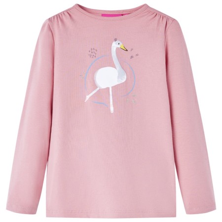 Kinder langärmliges T-Shirt in Hellrosa, Größe 128. von vidaXL, Kinder-T-Shirts - Ref: Foro24-13692, Preis: 8,87 €, Rabatt: %