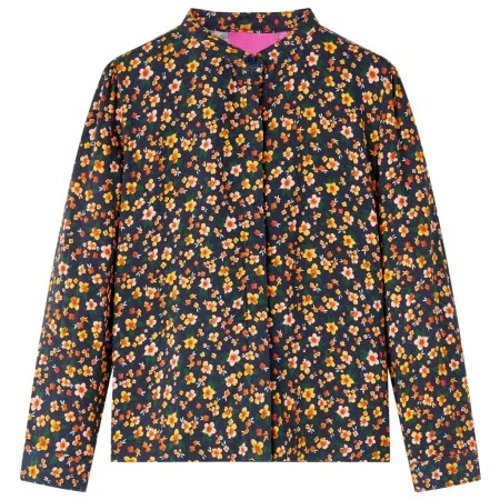 Camisa infantil con cuello mao azul marino 116 by vidaXL, Kids T-shirts - Ref: Foro24-13956, Price: 12,09 €, Discount: %