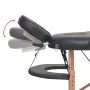 Klappbare Massageliege 4 cm dick 2 Kissen schwarz von vidaXL, Massageliegen - Ref: Foro24-110159, Preis: 206,00 €, Rabatt: %
