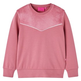 Kinder-Patchwork-Sweatshirt aus Samt in Himbeerfarbe, Größe 140. von vidaXL, Kinder-T-Shirts - Ref: Foro24-14008, Preis: 11,7...