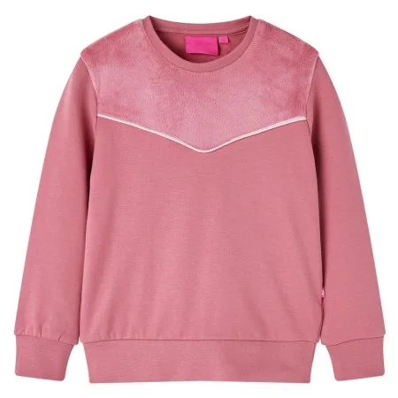 Sudadera infantil patchwork terciopelo color frambuesa 140 de vidaXL, Camisetas para niños - Ref: Foro24-14008, Precio: 11,64...