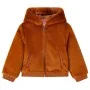 Chaqueta infantil con capucha pelo sintético color coñac 140 by vidaXL, Children's outerwear - Ref: Foro24-14048, Price: 17,4...