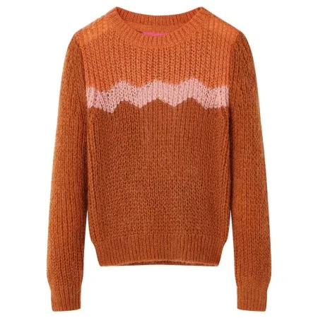 Kinder-Strickpullover in Cognac-Farbe, Größe 128. von vidaXL, Kinder-T-Shirts - Ref: Foro24-14751, Preis: 14,40 €, Rabatt: %