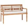 Batavia Bank mit Kissen 120 cm Teakholz von vidaXL, Gartenbänke - Ref: Foro24-43057, Preis: 203,47 €, Rabatt: %