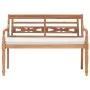 Batavia Bank mit Kissen 120 cm Teakholz von vidaXL, Gartenbänke - Ref: Foro24-43057, Preis: 203,47 €, Rabatt: %