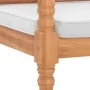 Batavia Bank mit Kissen 120 cm Teakholz von vidaXL, Gartenbänke - Ref: Foro24-43057, Preis: 203,47 €, Rabatt: %