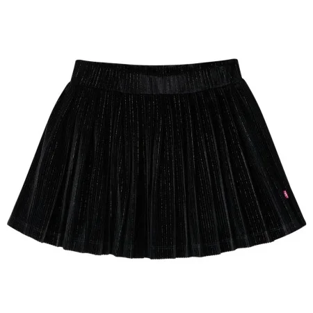 Falda plisada infantil lúrex negro 140 by vidaXL, kids pants - Ref: Foro24-14876, Price: 12,22 €, Discount: %