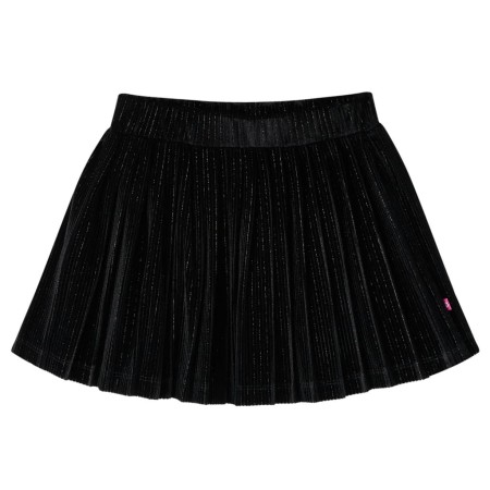Kinder Plissierter Rock aus schwarzem Lurex, Größe 140. von vidaXL, Kinderhosen - Ref: Foro24-14876, Preis: 12,38 €, Rabatt: %