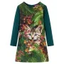 Kleid für Kinder mit langen Ärmeln in dunkelgrün 104 von vidaXL, Kinderkleider - Ref: Foro24-14933, Preis: 13,38 €, Rabatt: %