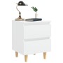 Nachttische 2 Stück Massivholzbeine weiß 40x35x50 cm von vidaXL, Nachttische - Ref: Foro24-805852, Preis: 73,65 €, Rabatt: %