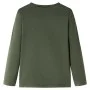 Kinder Langarmshirt in Khaki, Größe 92. von vidaXL, Kinder-T-Shirts - Ref: Foro24-13769, Preis: 8,45 €, Rabatt: %