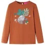Kinder Langarmshirt in Cognac-Farbe, Größe 140. von vidaXL, Kinder-T-Shirts - Ref: Foro24-14173, Preis: 8,72 €, Rabatt: %
