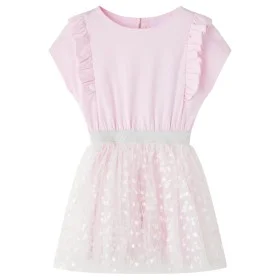 Kleid für Kinder mit hellrosa Rüschen, Größe 128. von vidaXL, Kinderkleider - Ref: Foro24-14552, Preis: 14,73 €, Rabatt: %