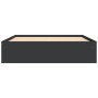 Estructura de cama negra 150x200 cm de vidaXL, Camas y somieres - Ref: Foro24-3203867, Precio: 145,53 €, Descuento: %