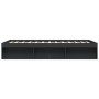 Estructura de cama negra 150x200 cm de vidaXL, Camas y somieres - Ref: Foro24-3203867, Precio: 145,53 €, Descuento: %