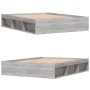Sonoma gray bed frame 150x200 cm by vidaXL, Beds and slatted bases - Ref: Foro24-3203871, Price: 137,71 €, Discount: %
