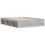 Sonoma gray bed frame 150x200 cm by vidaXL, Beds and slatted bases - Ref: Foro24-3203871, Price: 137,71 €, Discount: %