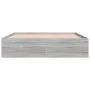 Sonoma gray bed frame 150x200 cm by vidaXL, Beds and slatted bases - Ref: Foro24-3203871, Price: 137,71 €, Discount: %