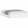 White double bed frame 135x190 cm by vidaXL, Beds and slatted bases - Ref: Foro24-3203908, Price: 154,38 €, Discount: %